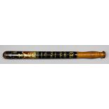 A William IV turned wood truncheon with "WRIV" cipher over a crown and inscribed "Special
