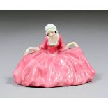 A Royal Doulton bone china figure - "Polly Peachum", 2.25ins high (printed factory mark and