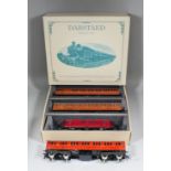 A Darstaed tinplate 'O' gauge railway set, comprising - six coaches for "Metropolitan Line", and