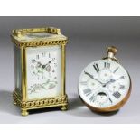 A late 19th/early 20th Century French bronze and glass spherical pattern desk timepiece, the 3ins