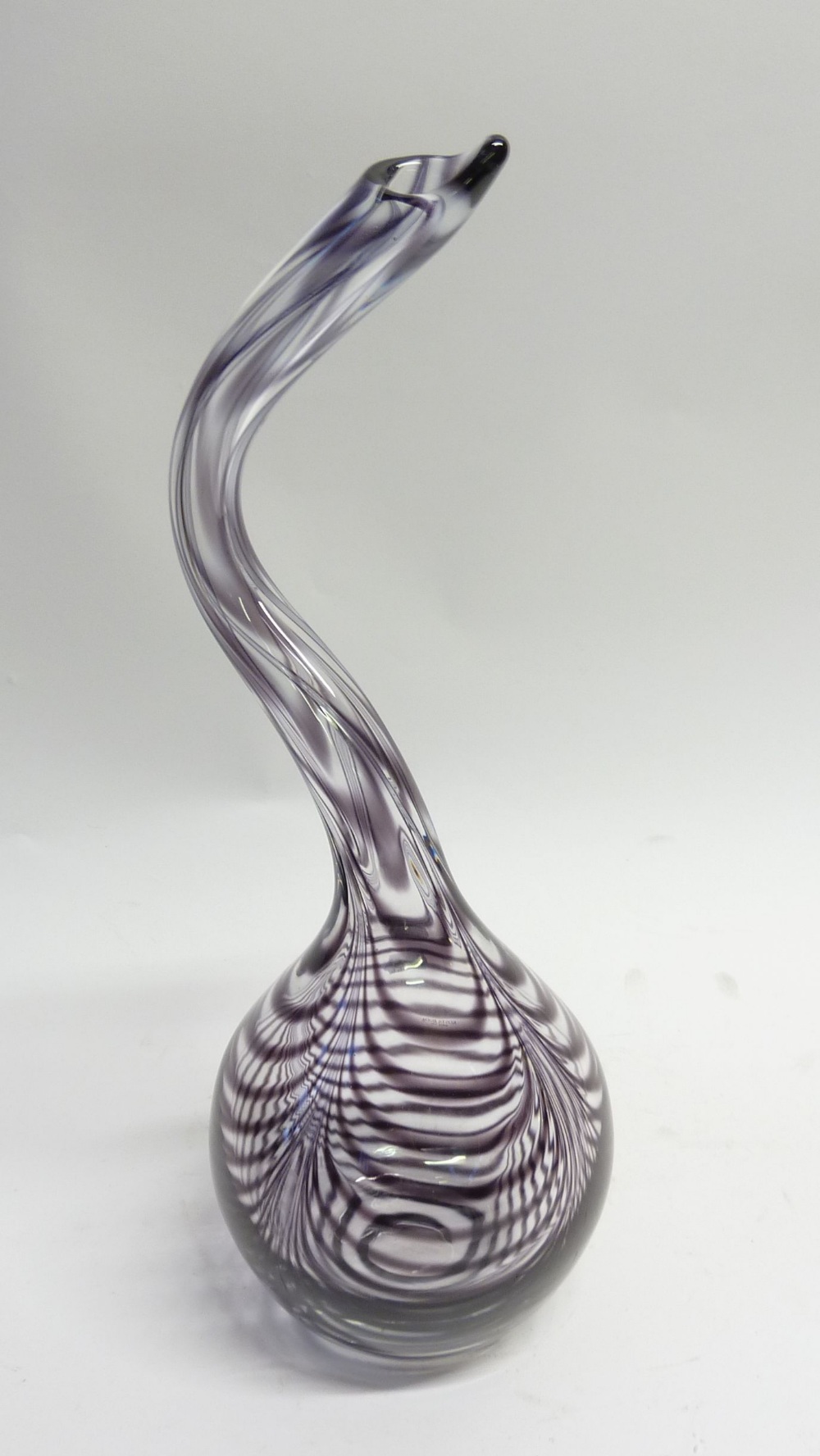 KOSTA BODA 'DON JUAN' GLASS SNAKE CARAFE/VASE, by Bertil Vallien and Ulrica Hydman Vallien,