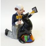 ROYAL DOULTON 'PARTNERS' CHINA GROUP OF A CLOWN with seal, HN 3119, 6 3/4" (17.2cm) high, printed