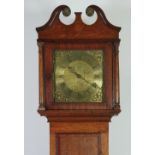 LATE EIGHTEENTH CENTURY OAK AND MAHOGANY CROSSBANDED LONGCASE CLOCK, signed G. Gould, South