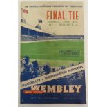 1948/49 FA CUP FINAL LEICESTER V WOLVERHAMPTON WANDERERS