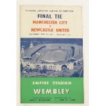 1954/55 FA CUP FINAL PROGRAMME MANCHESTER CITY V NEWCASTLE