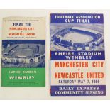 1954/55 FA CUP FINAL MANCHESTER CITY V NEWCASTLE UNITED with the DAILY EXPRESS SONG SHEET