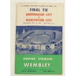 1955/56 FA CUP FINAL BIRMINGHAM CITY V MANCHESTER CITY