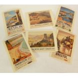 COLLECTION OF TWENTIETH CENTURY MAINLY FINE ART POSTCARDS, including APPROX 15 BRITISH RAIL