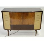 'HIS MASTERS VOICE' STEREOPHONIC RADIOGRAM MODEL 1643, GARRARD MODEL 209, in mahogany and walnut