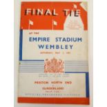 1936/37 FA CUP FINAL PRESTON NORTH END V SUNDERLAND