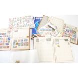 COLLECTION OF TWENTIETH CENTURY  WORLD STAMPS OF FOUR JUNIOR ALBUMS AND SOME LOOSE  mainly used