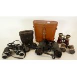 PAIR SWIFT 'AUDUBON H.R.' 8.5 x 44 BINOCULARS with extra wide field 445 feet at 1000 yds, IN CASE