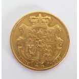 WILLIAM IV GOLD SOVEREIGN 1832 fair, some rubbing to high spots