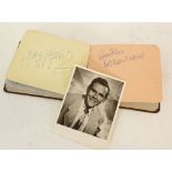 CIRCA 1950's AUTOGRAPH BOOK, FRIENDS AND FAMILY AND B.B.C. STAFF, cut also including noteworthies