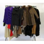 A RAIL OF MODERN WOMENS COATS, JACKETS AND OUTERWEAR, approx. 45 pieces