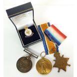 THREE WORLD WAR I SERVICE MEDALS awarded to 55553 SPR J. A. Wolden R. E., viz 1914 - 18 War Medal,