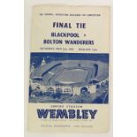 1952/53 FA CUP FINAL BLACKPOOL V BOLTON