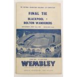 1952/53 FA CUP FINAL BLACKPOOL V BOLTON