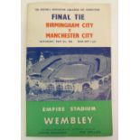 1955/56 FA CUP FINAL, BIRMINGHAM CITY V MANCHESTER CITY