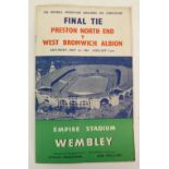 1953/54 FA CUP FINAL PRESTON NORTH END V WEST BROM