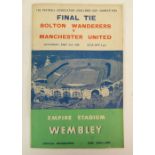 1957/58 FA CUP FINAL BOLTON V MANCHESTER UNITED