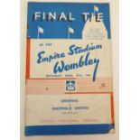 1935/36 FA CUP FINAL SHEFFIELD UNITED V ARSENAL