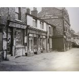 NORMAN C. JAQUES FIVE LARGE FORMAT ORIGINAL BLACK AND WHITE PHOTOGRAPHS 'Ashton Old Road at the