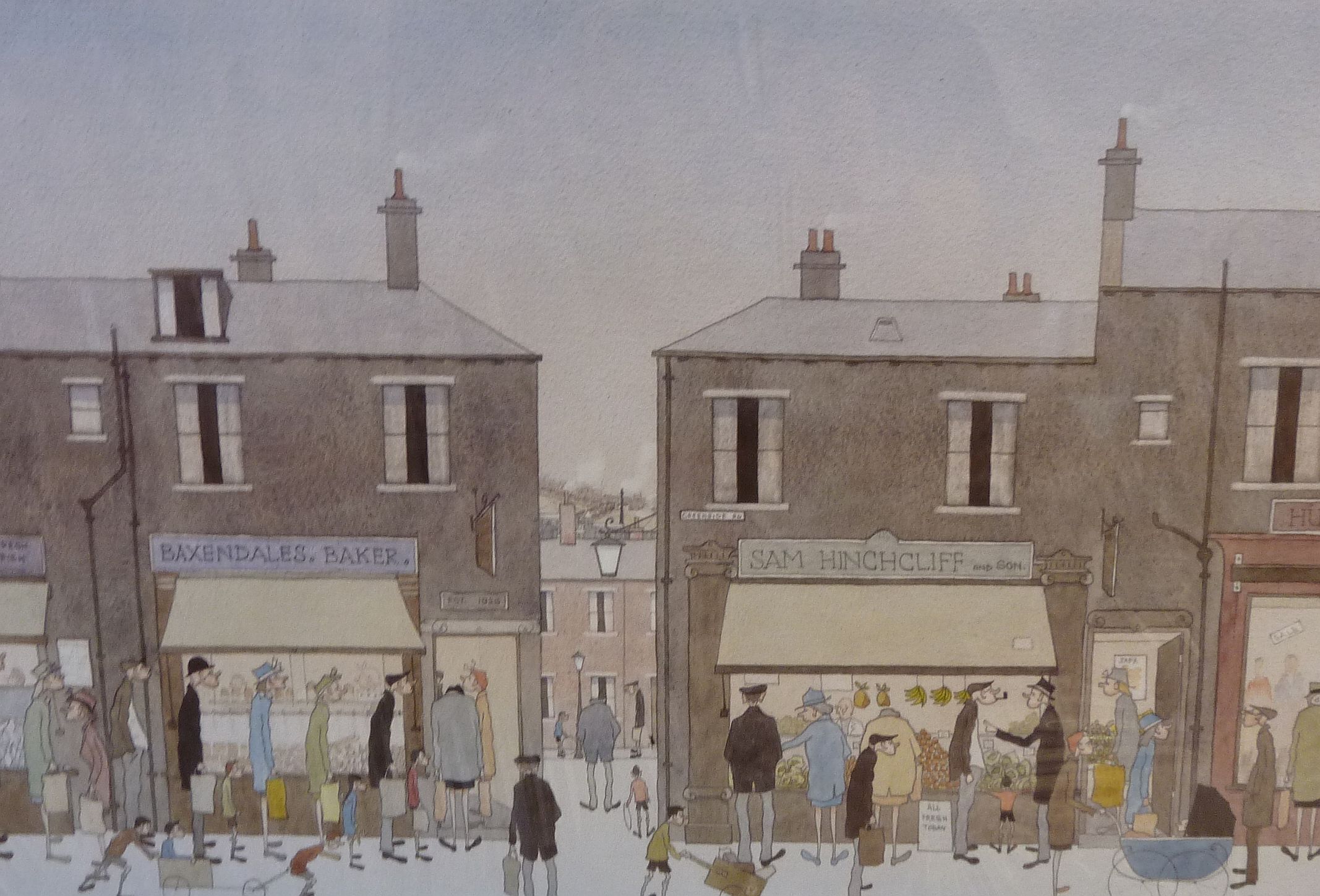 GEOFFREY WOOLSEY BIRDS (1929-1993) ARTIST SIGNED COLOUR PRINT  'Bread Queue' numbered and signed