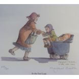 MARGARET CLARKSON TWO ARTIST SIGNED COLOUR PRINTS 'In the Fast Lane'  and 'Seen This'  numbered