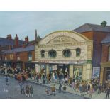TOM DODSON ARTIST SIGNED COLOUR PRINT 'Saturday Matinee'  guild stamped and signed in pencil 16" x
