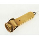 18CT GOLD MOUNTED CIGAR CUTTER, Birmingham 1916. 10.6g gross