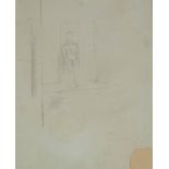 EUAN UGLOW (1932-2000) PENCIL DRAWING Life study of seated female nude Signed with dedication "To