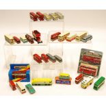 UNBOXED MAINLY LESNEY MATCHBOX DOUBLE DECKER BUSSES AND COACHES, some pieces playworn or repainted