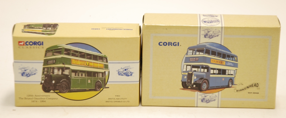 TWO MINT AND BOXED CORGI COMMERCIALS LIMITED EDITION DOUBLE DECKER BUSSES viz Grey Arab Birkenhead - Image 2 of 4
