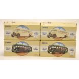 FOUR MINT AND BOXED CORGI COMMERCIALS LIMITED EDITION AEC REGAL SINGLE DECK BUSSES for Stanley Field