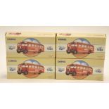 FOUR MINT AND BOXED CORGI COMMERCIALS LIMITED EDITION LEYLAND TIGER SINGLE DECK BUSSES Bartons model