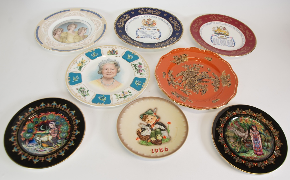 *FOUR MODERN CHINA ROYAL COMMEMORATIVE LARGE COLLECTORS PLATES, COMPRISING; two by Aynsley, 1990 and