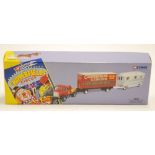 CORGI CLASSICS MINT AND BOXED CHIPPERFIELDS CIRCUS SCAMMEL HIGHWAYMAN TRAILER AND CARAVAN with