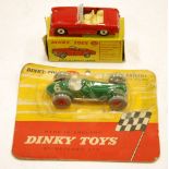 DINKY TOYS MINT AND BOXED AUSTIN HEALEY SPRITE red with cream interior, model No. 112, box fair