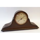 WATERBURY, EARLY TWENTIETH CENTURY OAK CASED NAPOLEONS HAT SHAPED CLOCK, typical form with