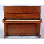 WELMAR, 1930's FIGURED WALNUTWOOD UPRIGHT PIANO with iron framed overstrung and underdamped