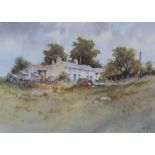 GERALD V. GADD  WATERCOLOUR DRAWING  'Llandegfan Farm'  Signed lower right and labelled verso  10