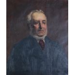 BRITISH SCHOOL (Late 19th Century) OIL PAINTING ON CANVAS Portrait of a gentleman, bust length 25" x
