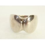 GEORG JENSEN SILVER RING, BY NANNA DITZEL, No.100, import London 1969