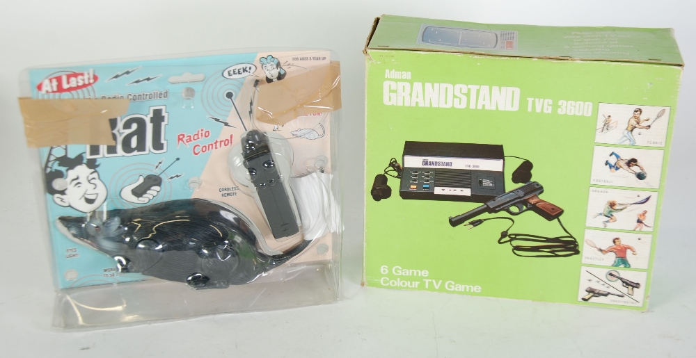 ADMAN, CHINA BOXED EARLY ELECTRONIC TV. GAME THE 'GRANDSTAND TVG-3600' with plug in hand gun