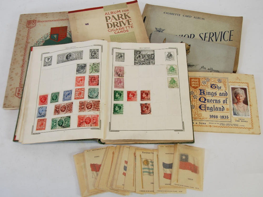 THE IMPROVED STAMP ALBUM CONTAINING AN ALL WORLD NINETEENTH CENTURY  AND LATER COLLECTION OF