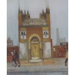 •HAROLD RILEY (b. 1934) ARTISTS SIGNED COLOUR PRINT 'Red House' Signed in pencil, no 108/550 9 1/