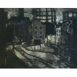 NORMAN JAQUES (1926 - 2014) TWO ARTIST SIGNED OVERGROUND BLACK AND WHITE ETCHINGS WITH AQUATINT "The