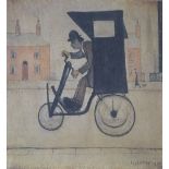 •L.S. LOWRY (1887 - 1976) ARTIST SIGNED COLOUR PRINT "The Contraption" Guild stamped and signed 12