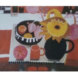 •MARY FEDDEN (1915-2012) ARTIST SIGNED LIMITED EDITION COLOUR PRINT 'Still life' Signed in pencil